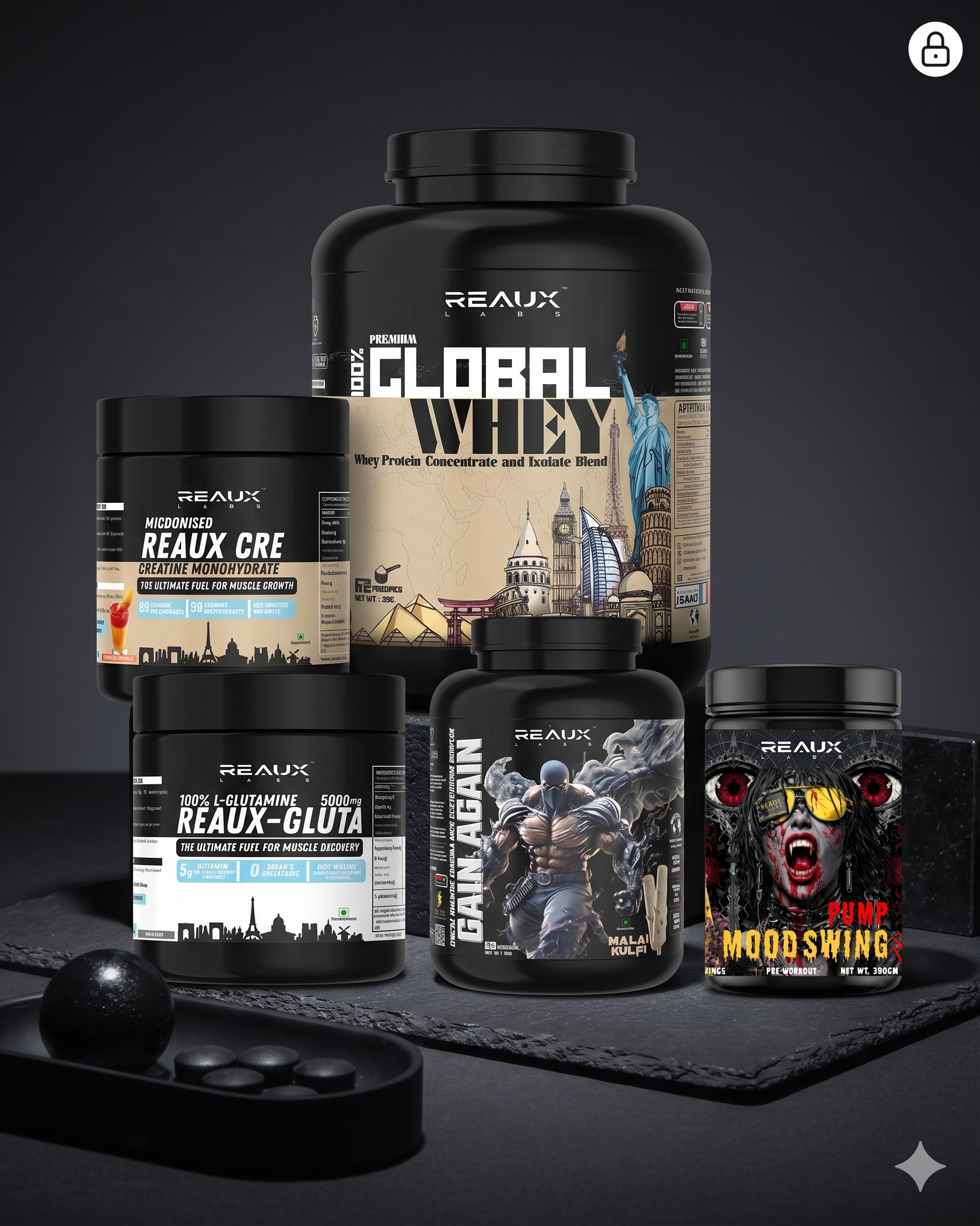 The Reaux Labs Muscle Stack: How to Combine Creatine, Pre-Workout, Whey & Mass Gainer for Maximum Gains